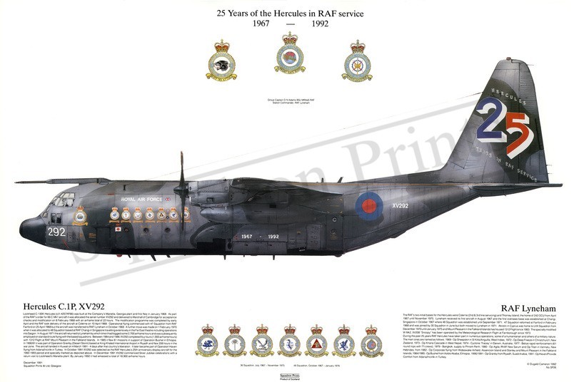 Squadron Prints Hercules C1P Great Britain