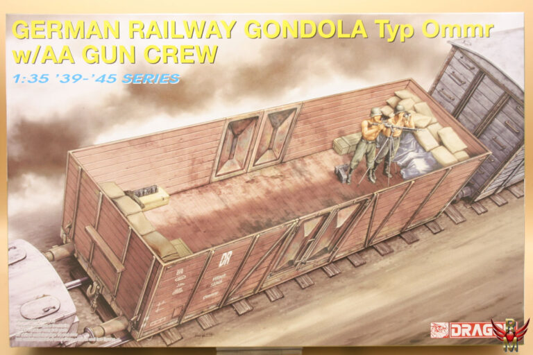 Dragon 1/35 German Railway Gondola Typ Ommr with AA Gun Crew