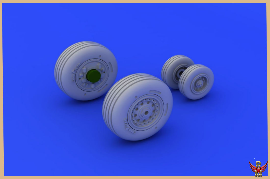 Eduard Brassin 1/72 F-4J Wheels
