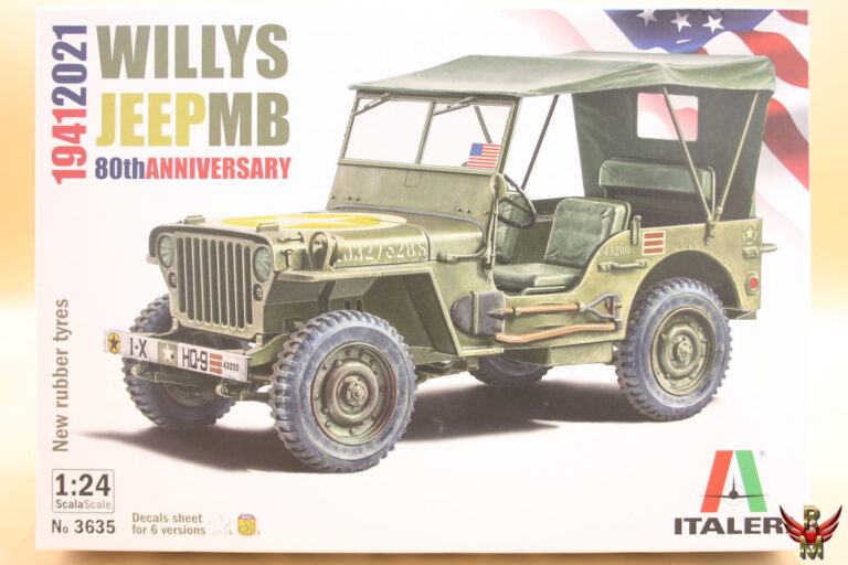 Italeri 1/24 Willys Jeep MB 80th Anniversary 1941-2021