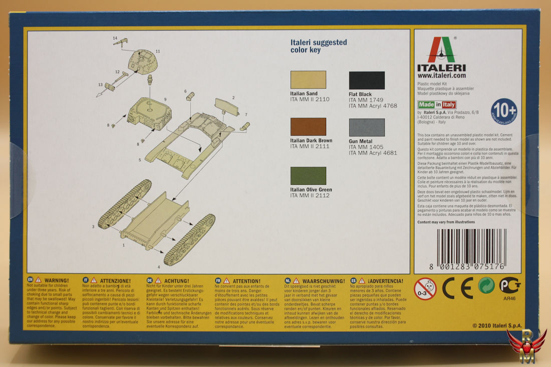 Italeri 1/72 Carro Armato M13/40