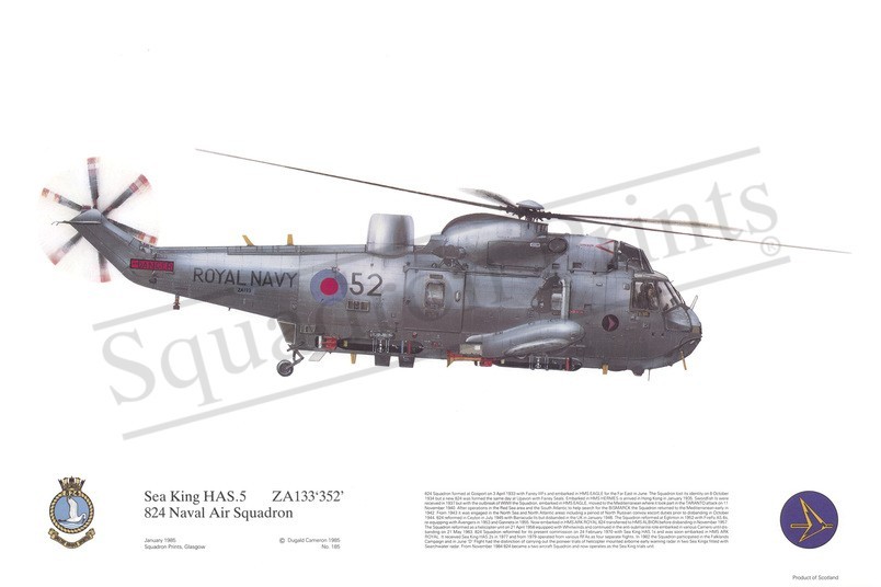 Squadron Prints Sea King HAS5 Great Britain