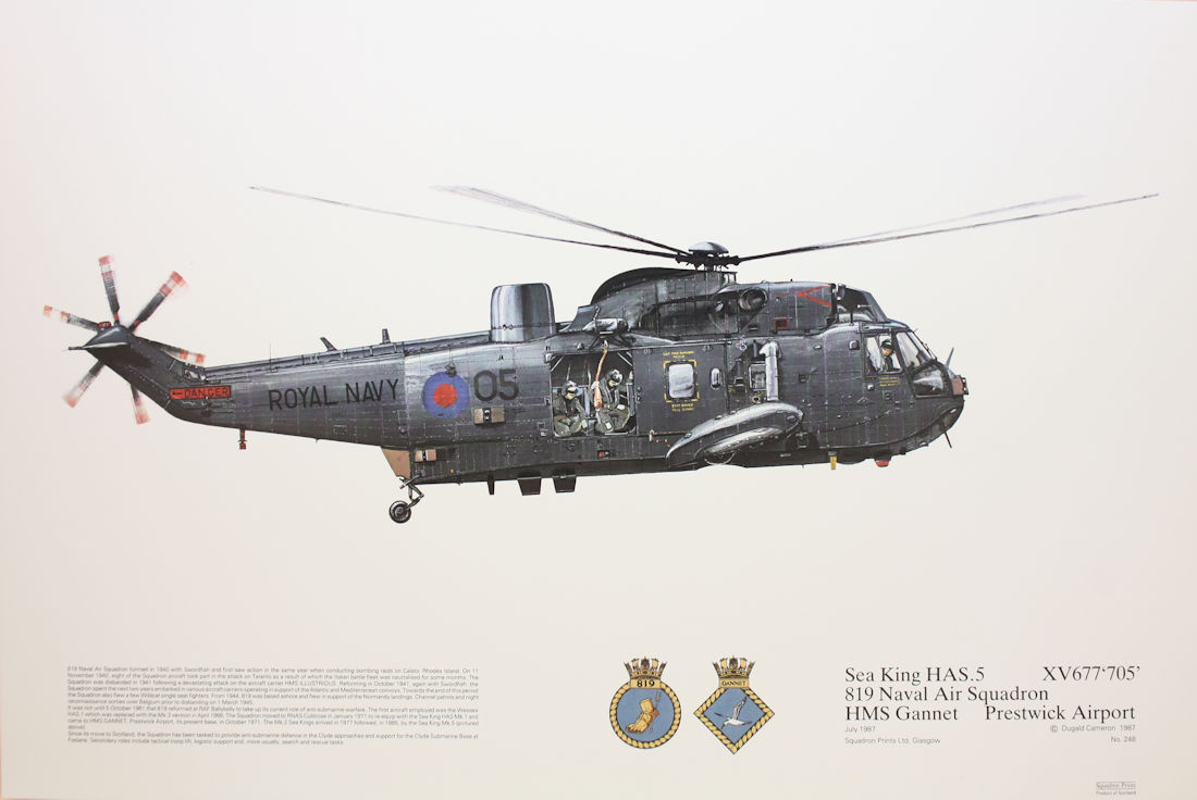 Squadron Prints Sea King HAS5 Great Britain
