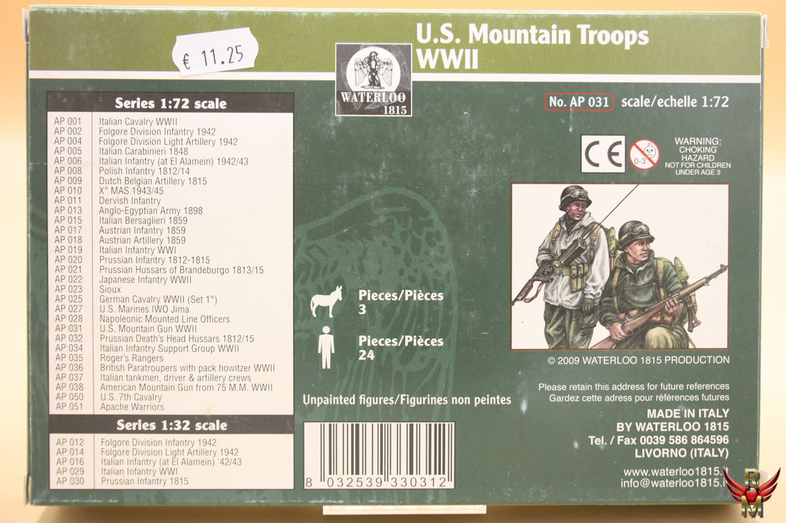 Waterloo1815 1/72 US Mountain Troops