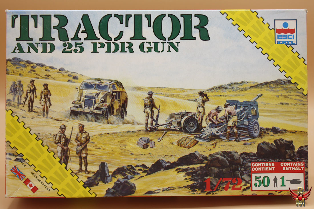 ESCI ERTL 1/72 Tractor and 25 PDR gun New Series