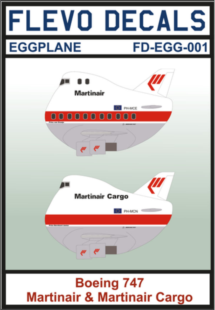 Flevo Decals EGG Boeing 747 Martinair