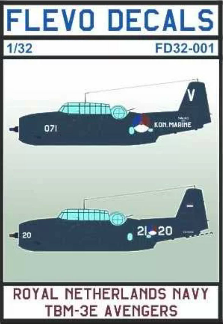Flevo Decals 1/32 Royal Netherlands Navy TBM-3E Avengers