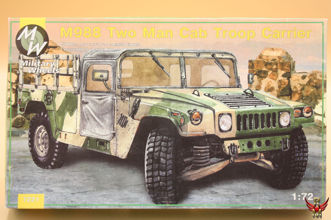Military Wheels 1/72 M988 2 Man Cab Troop Carrier