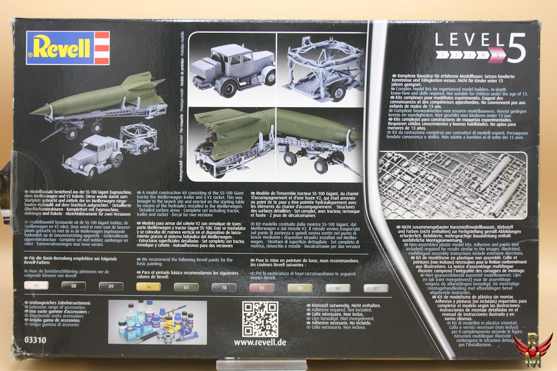 Revell 1/72 SS-100 Gigant with Transporter and V2