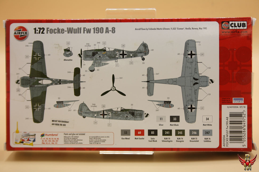 Airfix 1/72 Focke Wulf Fw190-A8