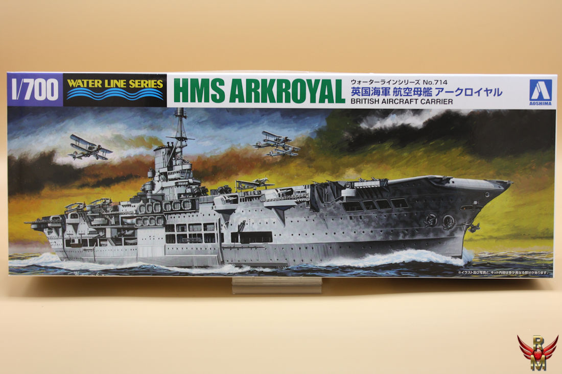 Aoshima 1/700 British Aircraft Carrier HMS Ark Royal water line series