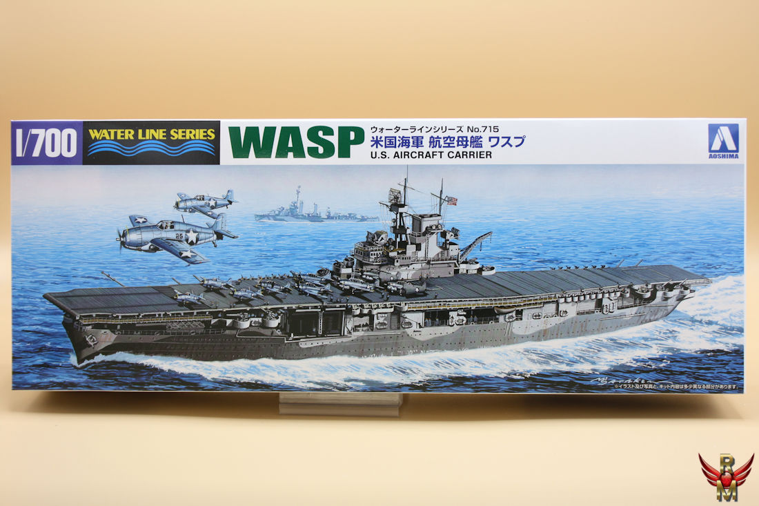 Aoshima 1/700 US Aircraft Carrier Wasp water line series