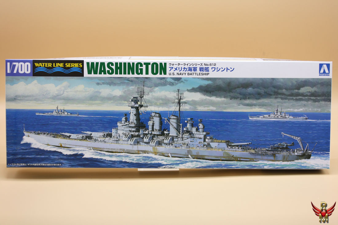 Aoshima 1/700 US Navy Battleship USS Washington water line series