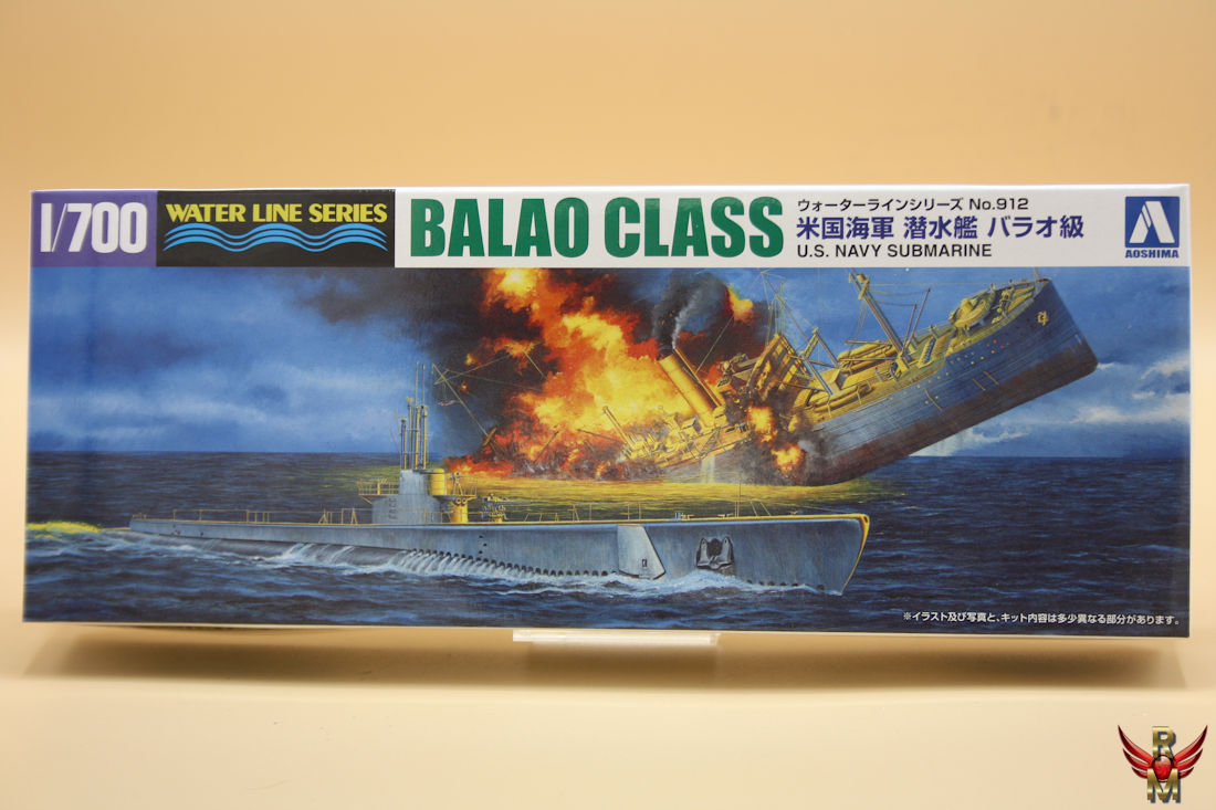Aoshima 1/700 US Navy Submarine Balao Class water line series