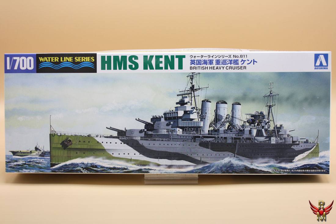 Aoshima 1/700 British Heavy Cruiser HMS Kent water line series