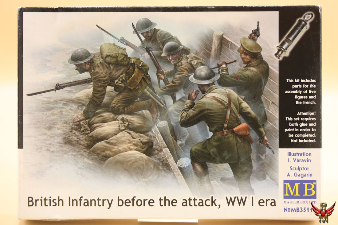 Master Box 1/35 British Infantry before the attack WW I era