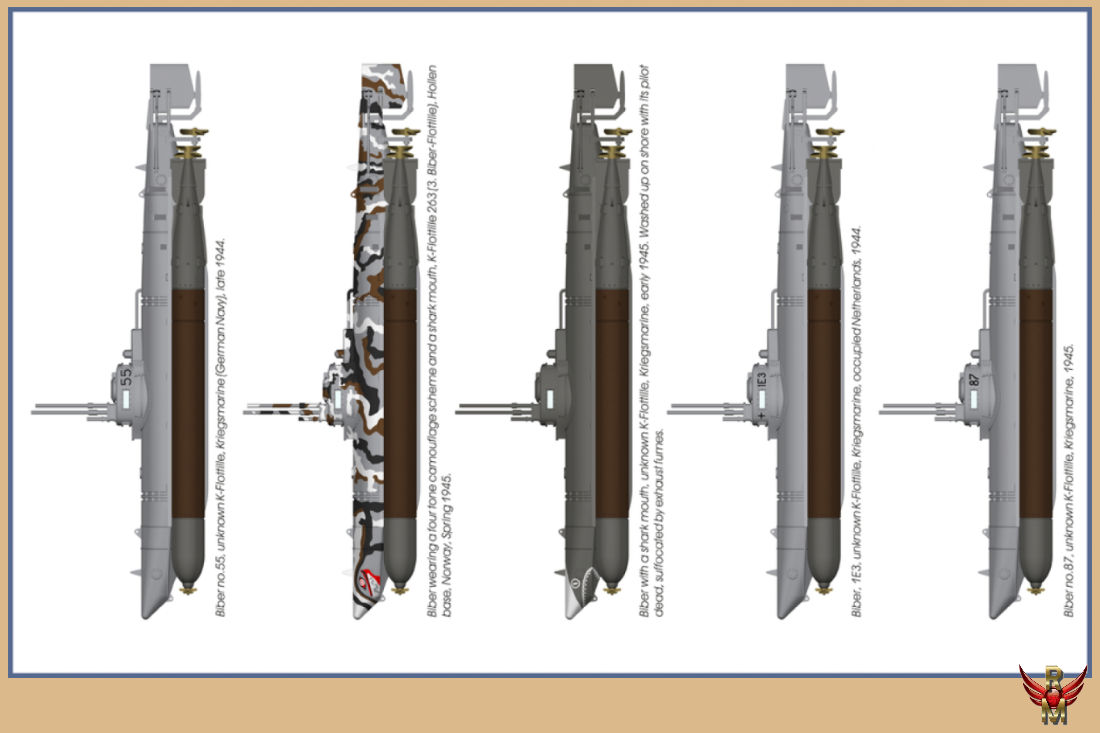 Special Navy 1/72 Biber German Midget Submarine