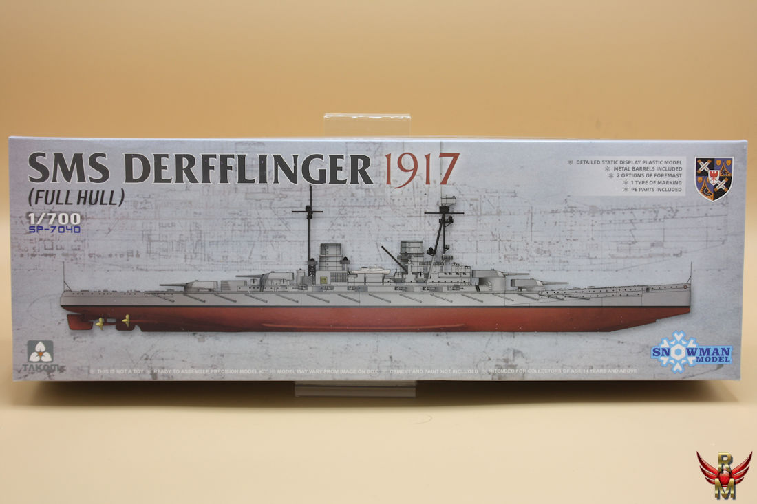 Takom Snowman Model 1/700 SMS Derfflinger 1917 Full Hull Model