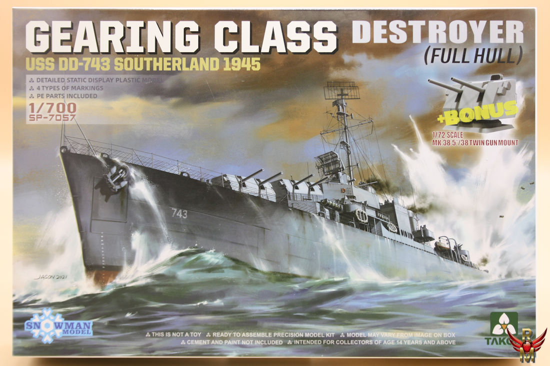 Takom Snowman Model 1/700 Gearing-Class Destroyer Full Hull Model