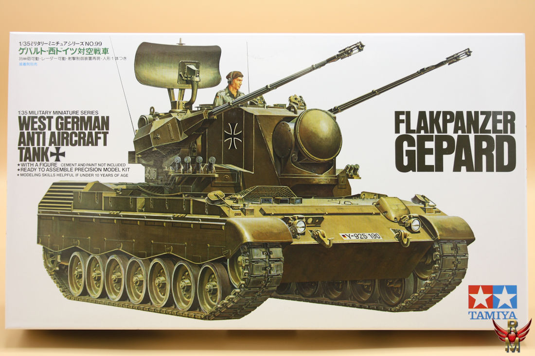 Tamiya 1/35 West German Anti Aircraft Tank Flakpanzer Gepard