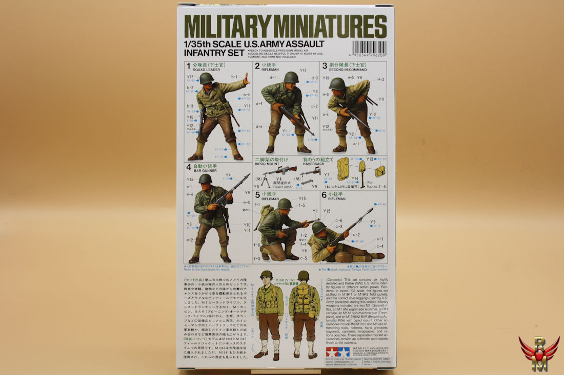 Tamiya 1/35 US Army Assault Infantry Set