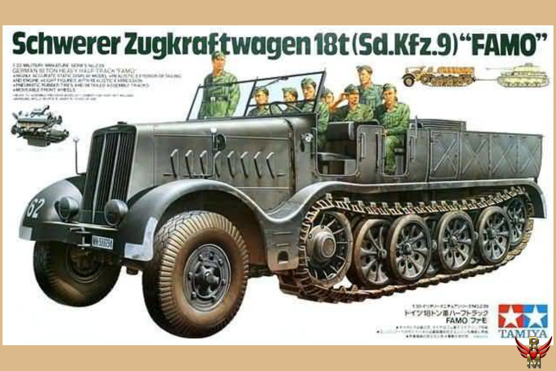 Tamiya 1/35 Schwerer Zugkraftwagen 18t Sd Kfz 9 Famo