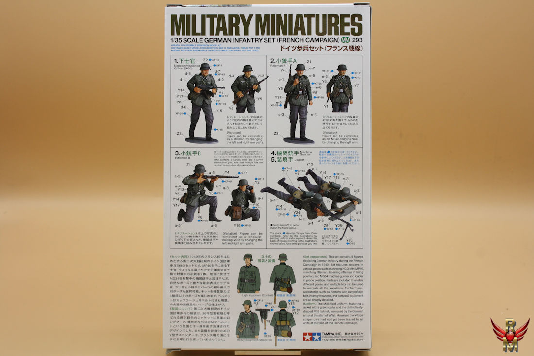 Tamiya 1/35 German Infantry Set French Campaign