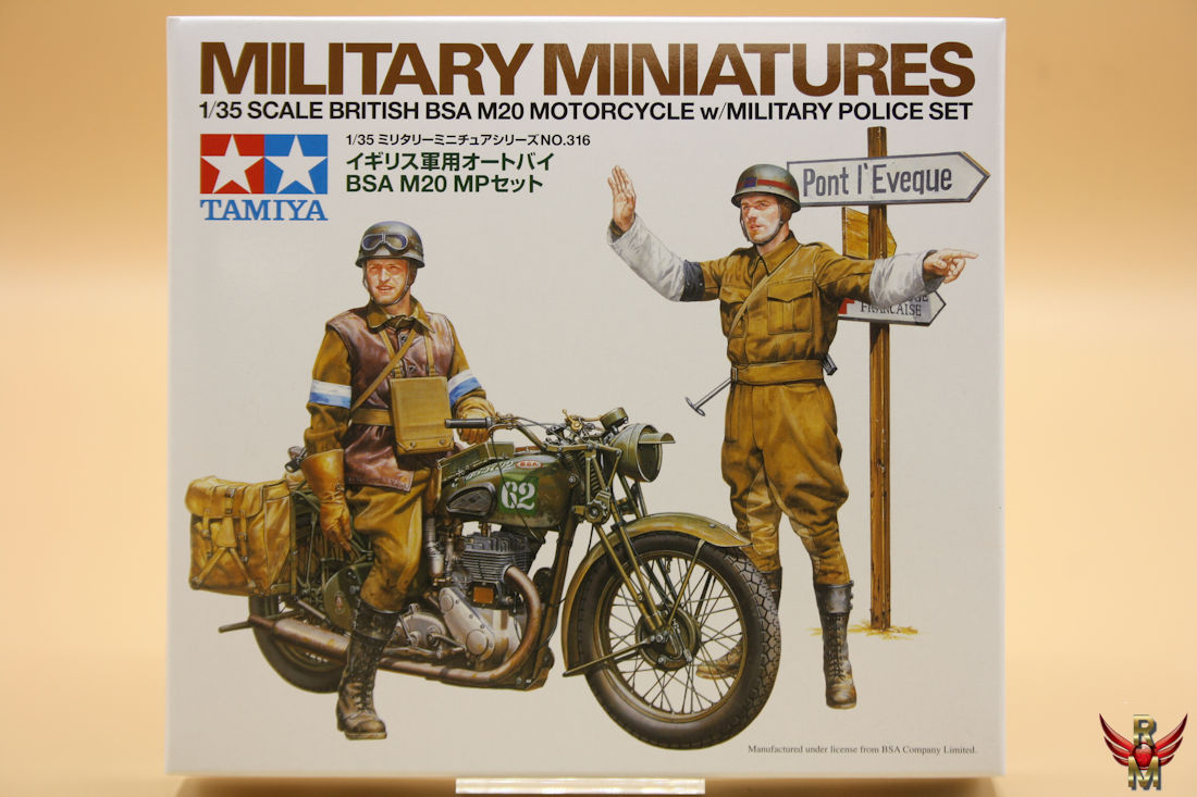 Tamiya 1/35 British BSA M20 Motorcycle with Military Police