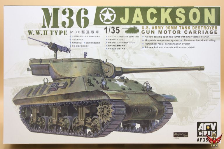 AFV Club 1/35 M36 Jackson US Army 90mm Tank Destroyer Gun Motor Carriage