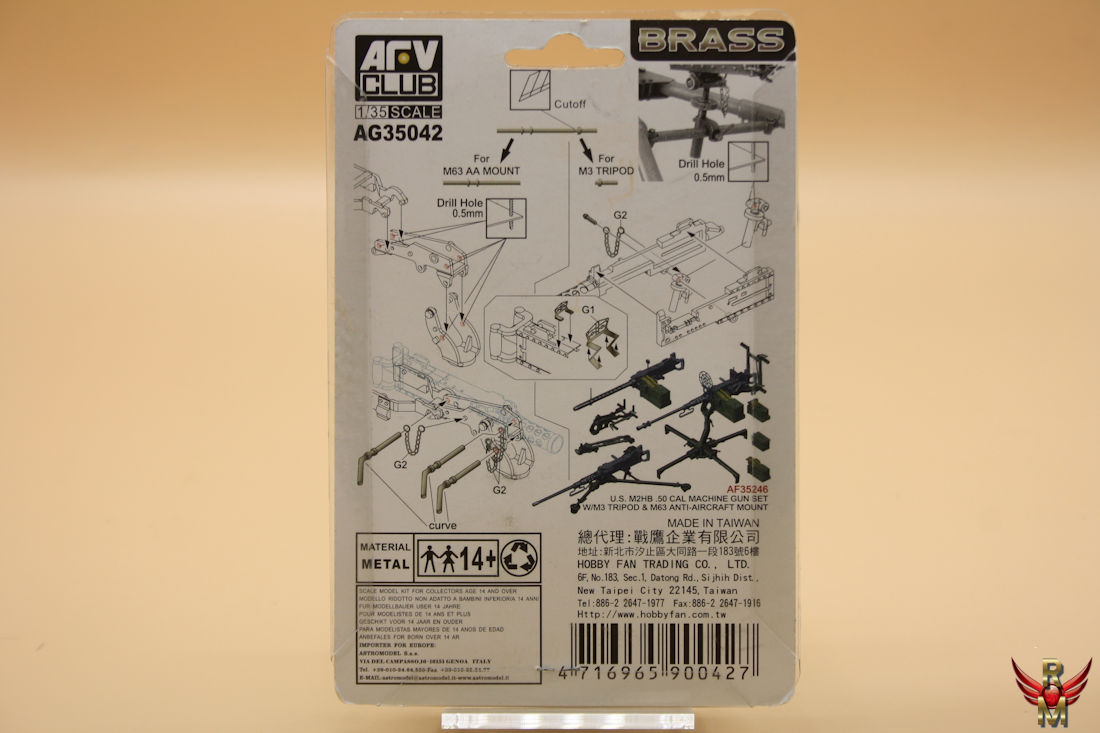 AFV Club 1/35 US M2HB 50 Machine Gun Conversion Set