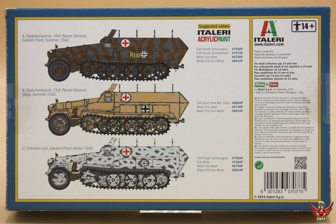 Italeri 1/72 Sd Kfz 251/8 Ambulance