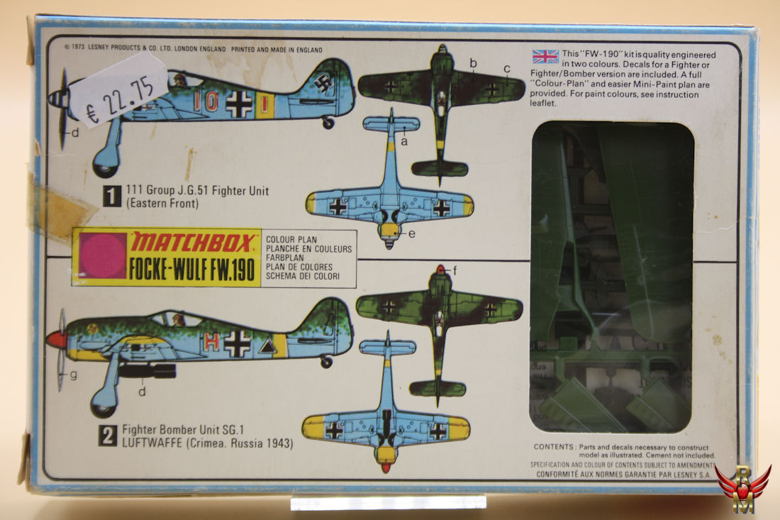 Matchbox 1/72 Focke Wulf Fw 190