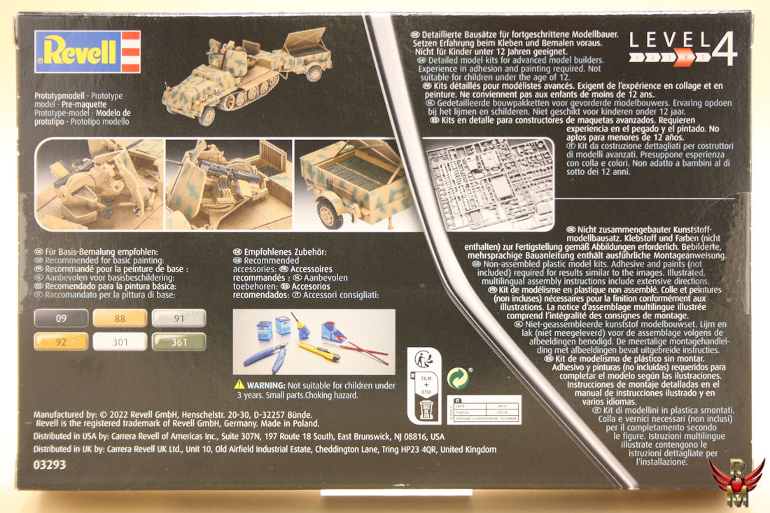 Revell 1/72 sWS with Flak 43 and Sd Ah 58 ammo trailer