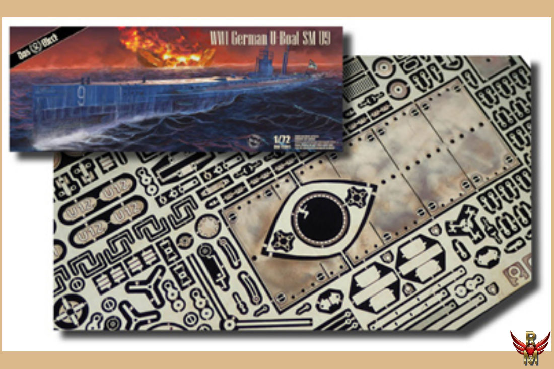 ARTSCALEKIT 1/72 SM U-9 super detail set for Das Werk DW72001