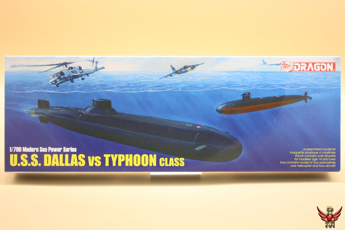 Dragon 1/700 USS Dallas vs Typhoon Class