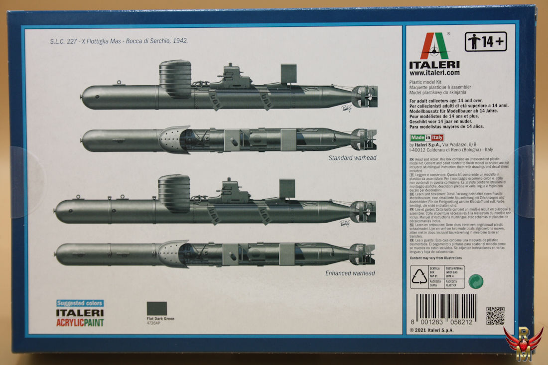 Italeri 1/35 SLC Maiale with crew