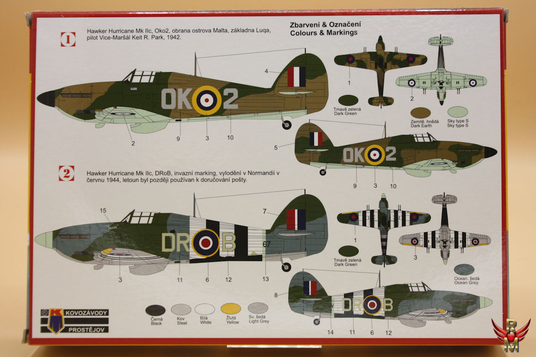 Kovozávody Prostějov 1/72 Hawker Hurricane Mk IIc
