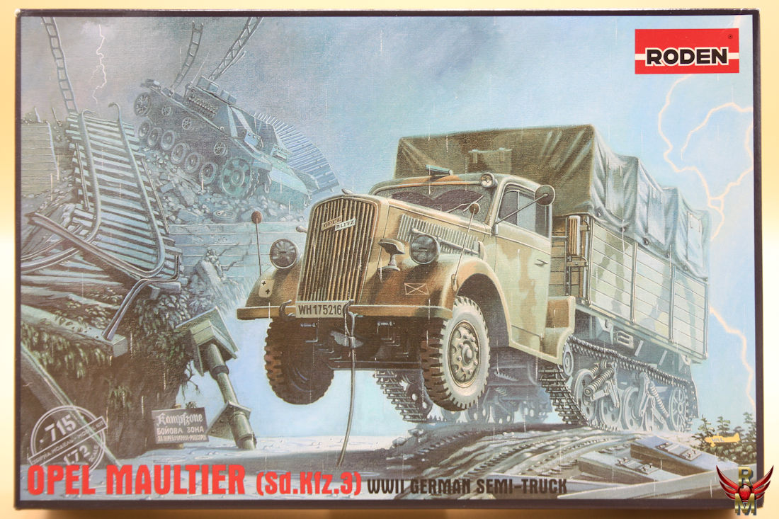 Roden 1/72 Opel Maultier Sd Kfz 3a WWII German Semi Truck