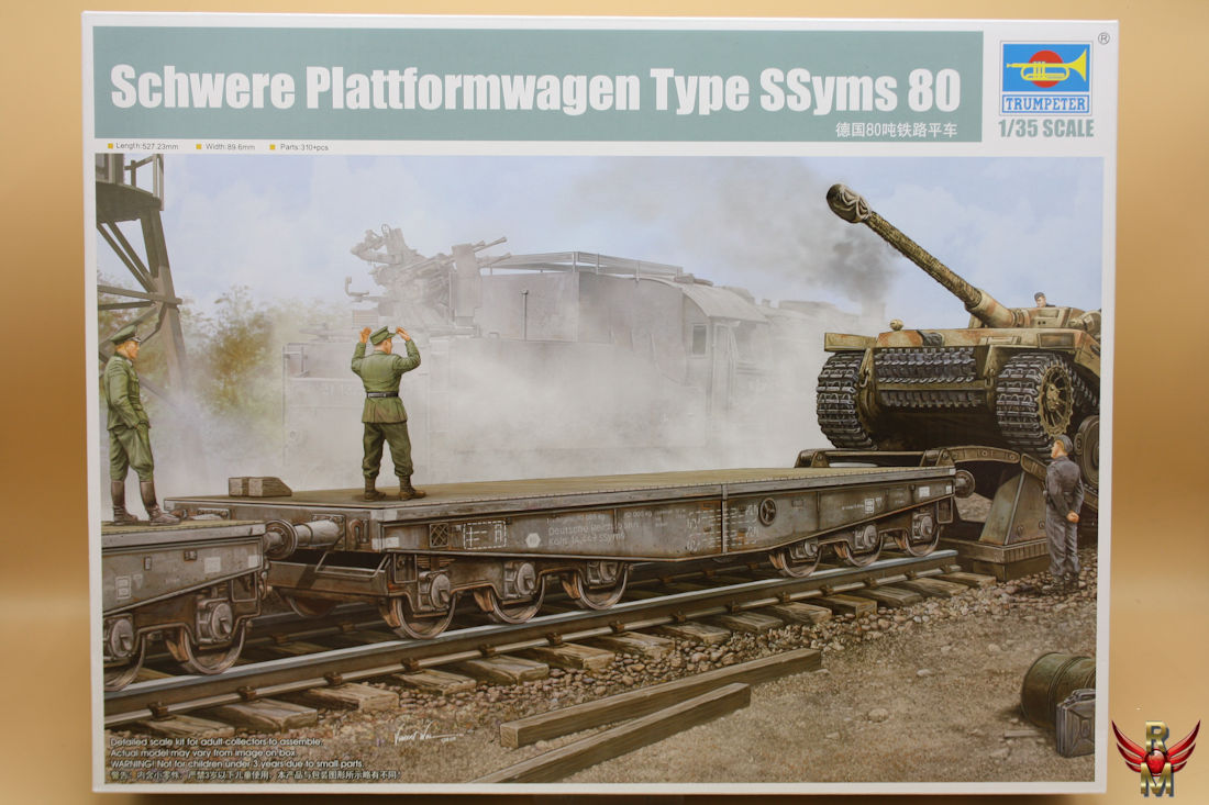 Trumpeter 1/35 Schwere Plattformwagen Type SSyms 80