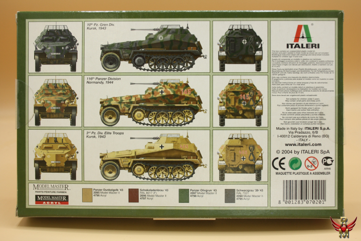Italeri 1/72 German Sd Kfz 250/9