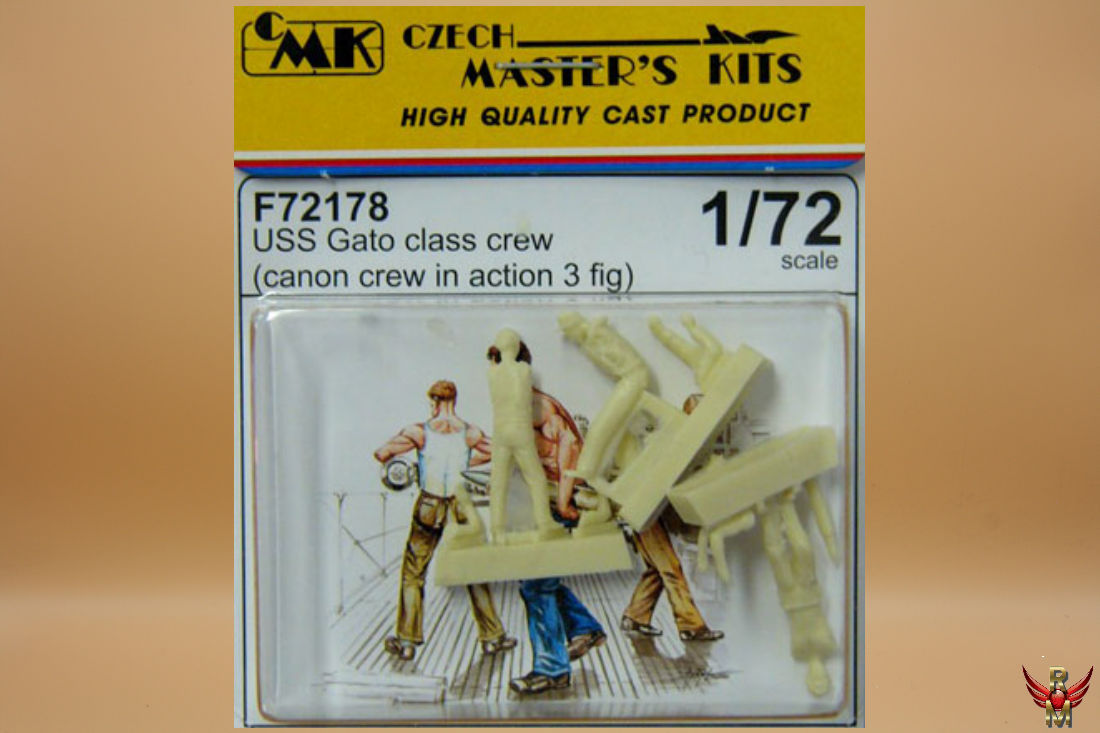 CMK 1/72 USS Gato class crew (canon crew in action)