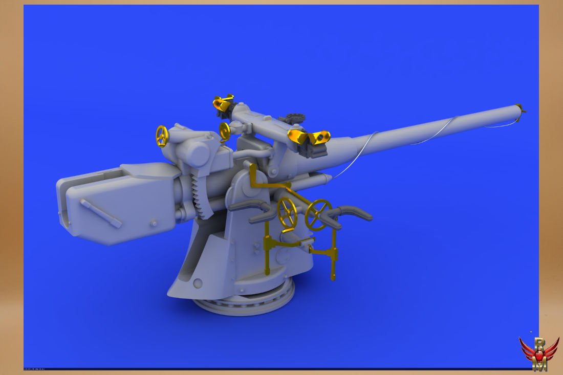 Eduard Brassin German Submarine 105mm gun for Revell