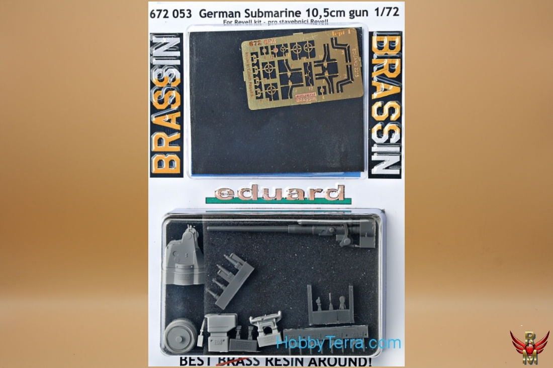 Eduard Brassin German Submarine 105mm gun for Revell