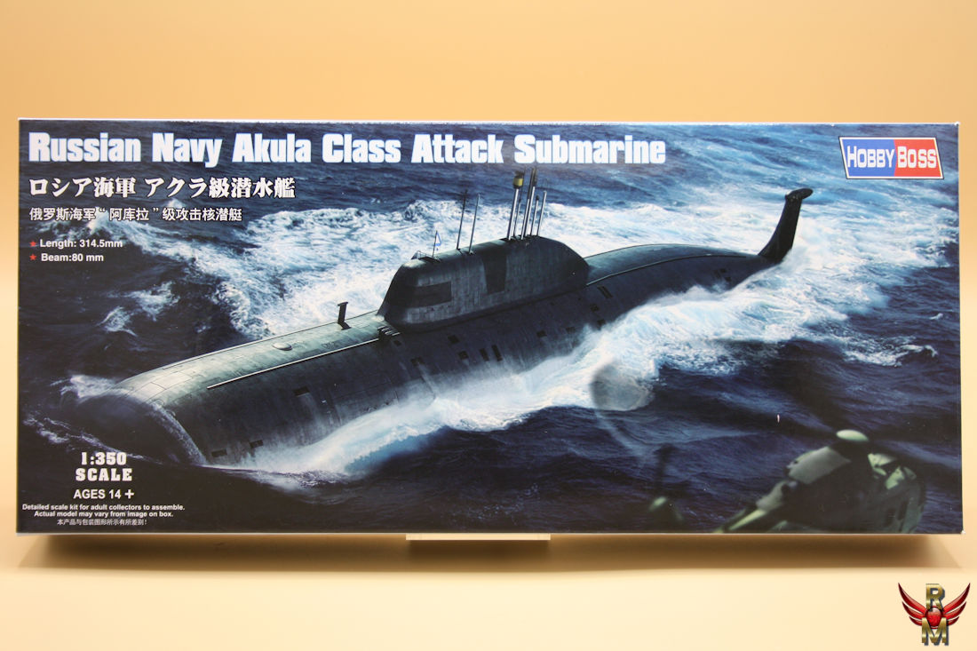 HobbyBoss 1/350 Russian Navy Akula Class Attack Submarine