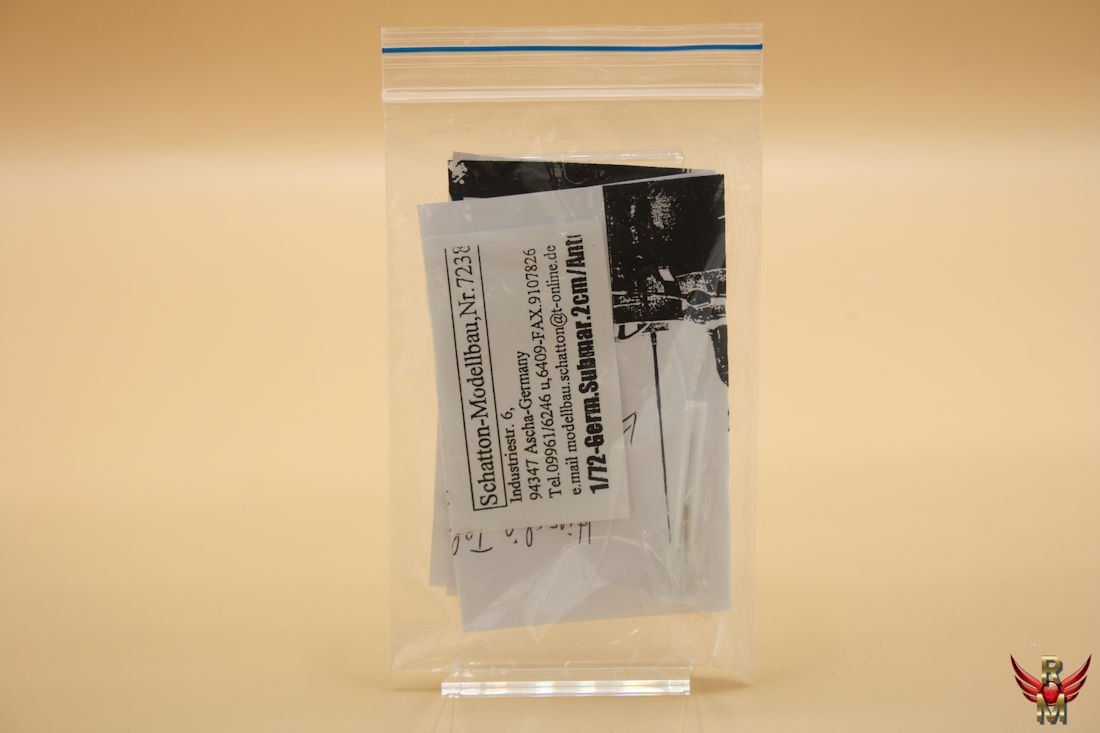 Schatton Modellbau 1/72 Antenne en 2cm Flak 38 Lopen voor Type VII