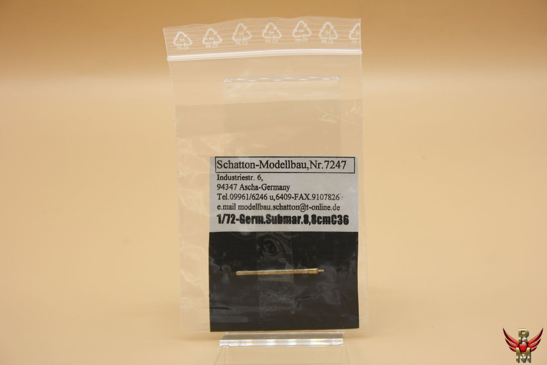 Schatton Modellbau 1/72 88mm C36 barrel for Type VII