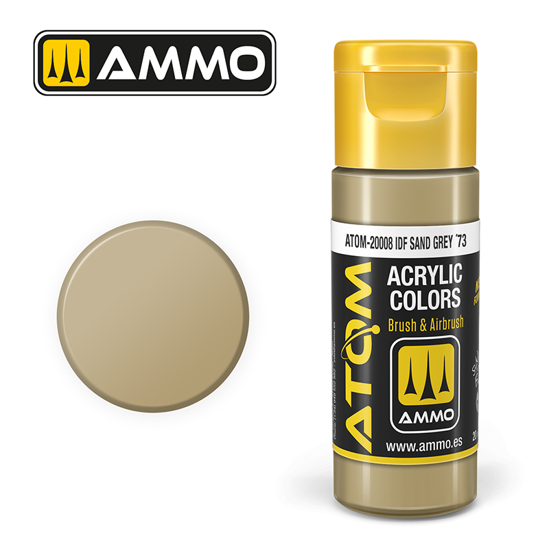 AMMO ATOM 20008 ACRYLIC COLOR IDF SAND GREY ´73 20 ML