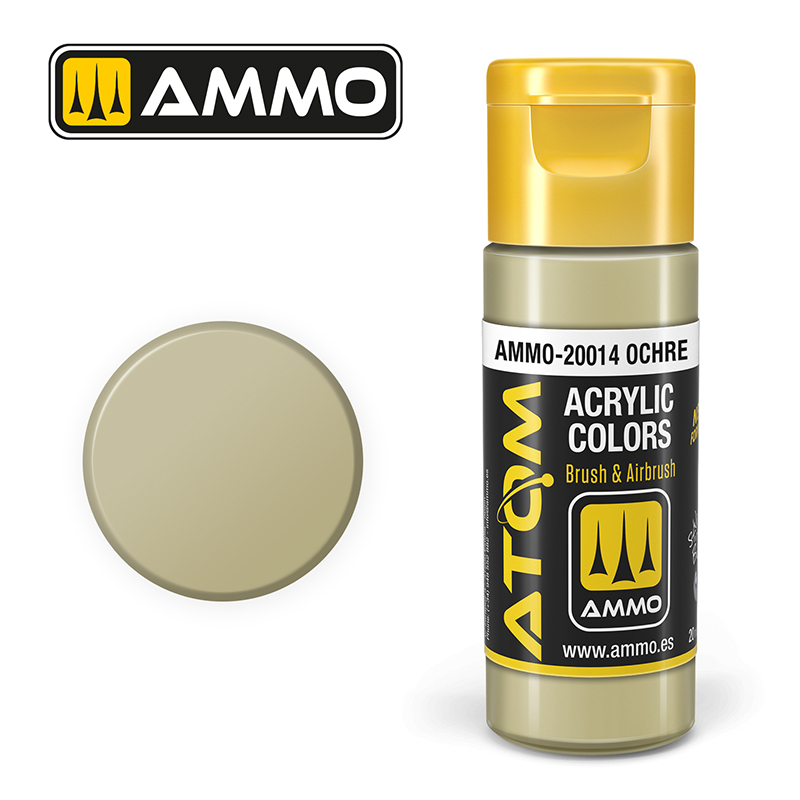 AMMO ATOM 20014 ACRYLIC COLOR OCHRE 20 ML