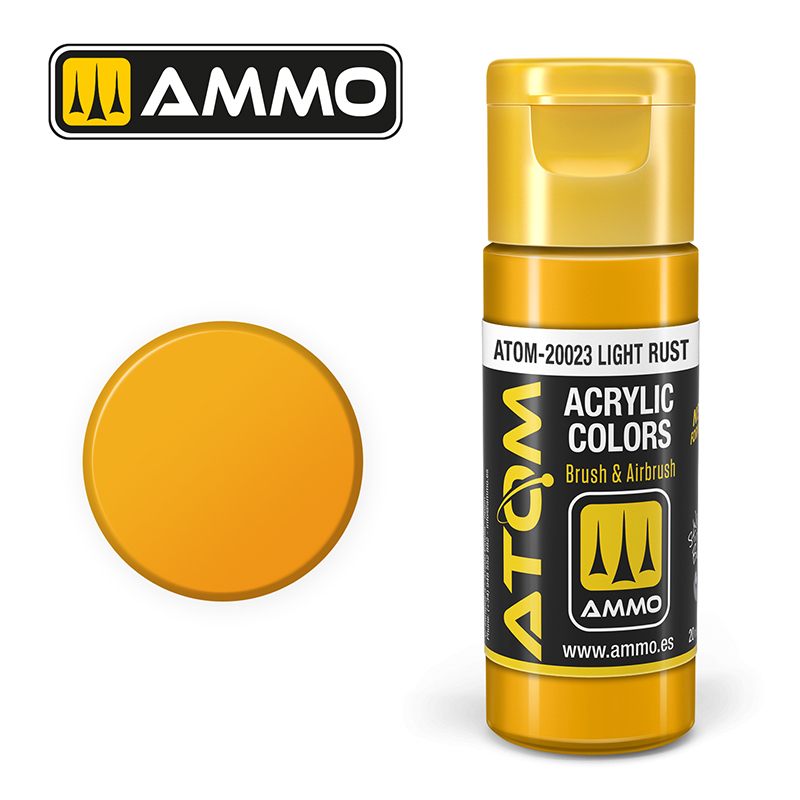 AMMO ATOM 20023 ACRYLIC COLOR LIGHT RUST 20 ML