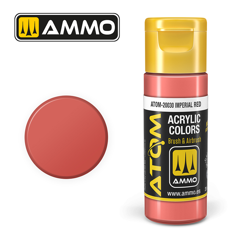 AMMO ATOM 20030 ACRYLIC COLOR IMPERIAL RED